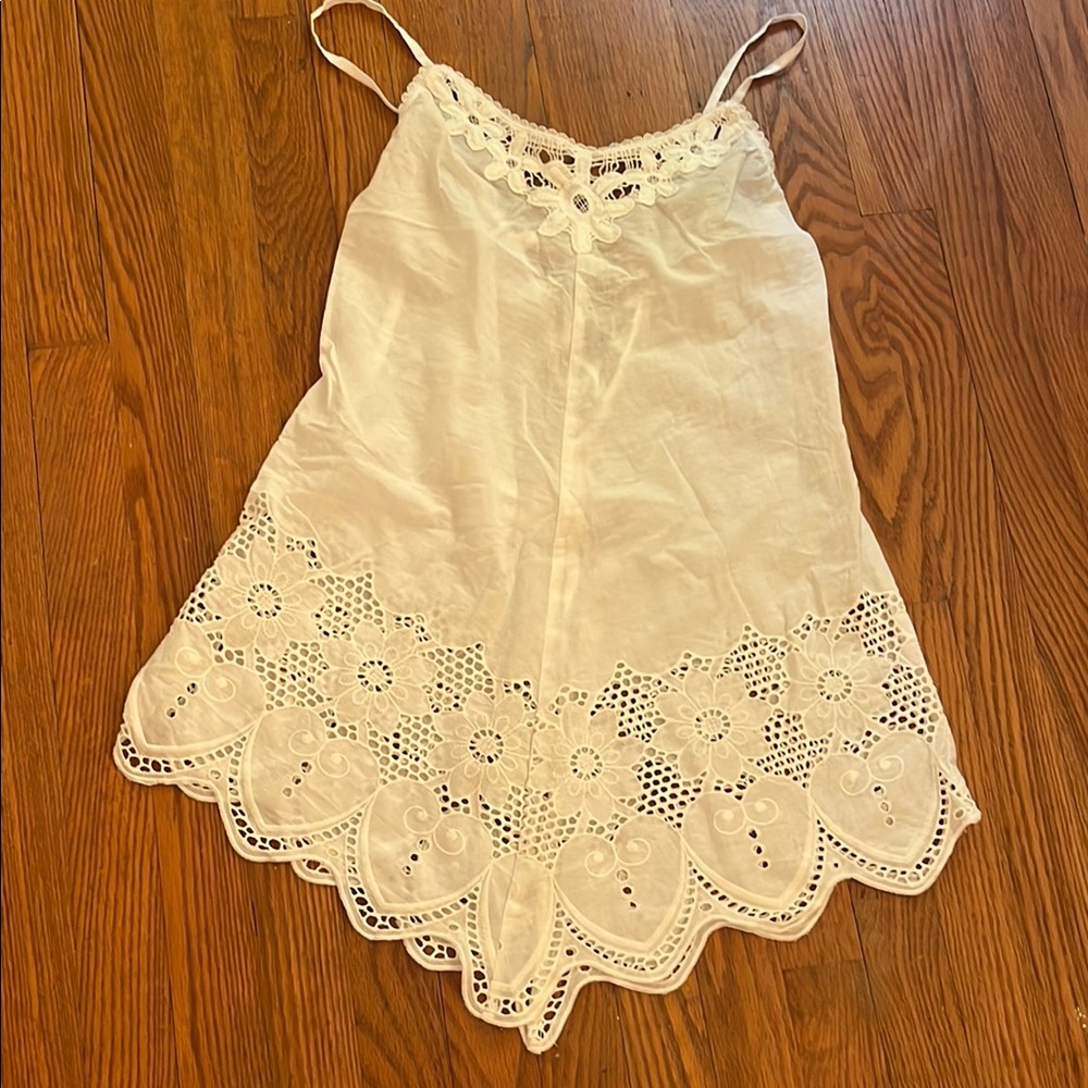 In Bloom Cream Lace Swim Coverup